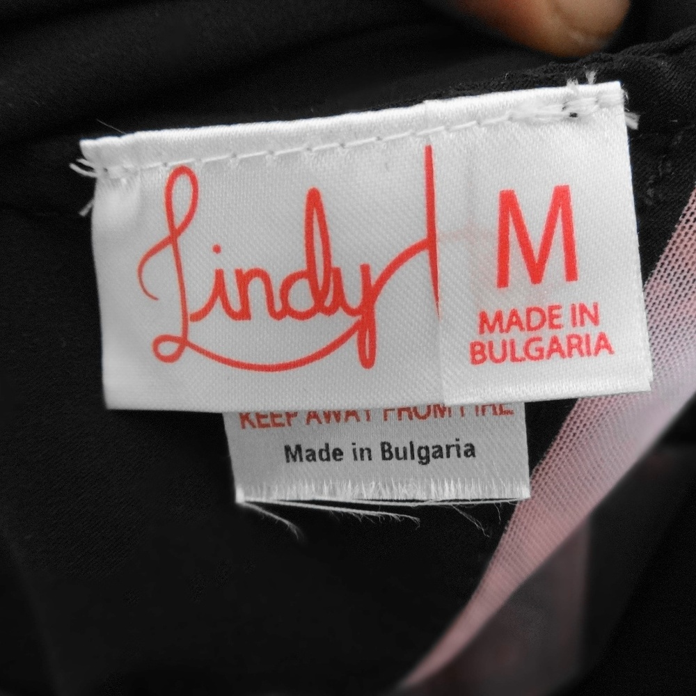 LINDY Pink & Black Lingerie Size Medium - Picture 8 of 8